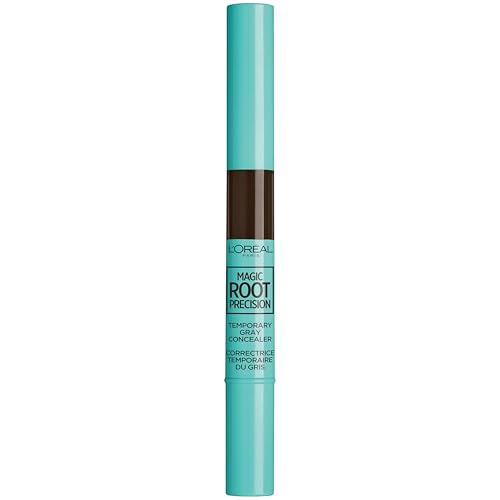 L'Oreal Paris Magic Root Precision Corrector Temporal para Cabello Canoso, 4 Marrón Oscuro, 0.05 fl oz. - imagen 4