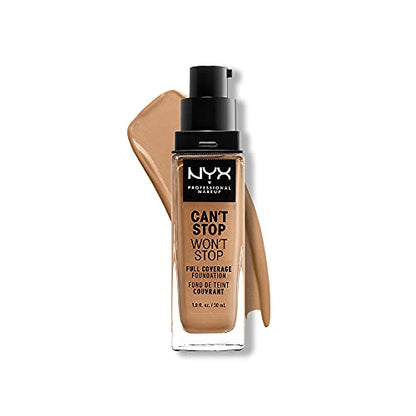 Base NYX PROFESSIONAL MAKEUP Can't Stop Won't Stop, Cobertura Completa 24h, Acabado Mate - Camel - imagen 4