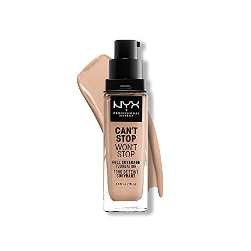 Base NYX PROFESSIONAL MAKEUP Can't Stop Won't Stop, Cobertura Completa 24h, Acabado Mate - Claro - imagen 3
