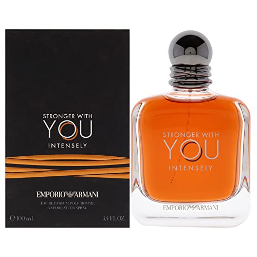 GIORGIO ARMANI Emporio Stronger With You Intensely Eau De Parfum para Hombre, Limpio, 3.4 Fl Oz - imagen 4