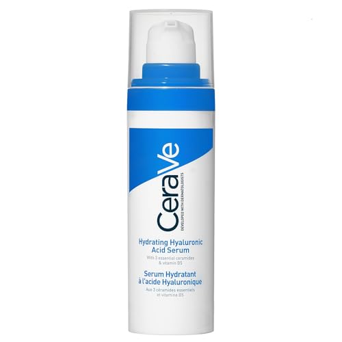 Suero Hidratante Cerave con Ácido Hialurónico, Vitamina B5 y Ceramidas para Rostro, Sin Fragancia, 1 Onza, Piel Seca - imagen 1