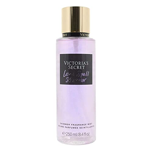 Bruma Corporal Victoria's Secret Love Spell Shimmer Mist para Mujeres, Fragancia de Flor de Cerezo y Durazno Fresco (8.4 oz) - imagen 1