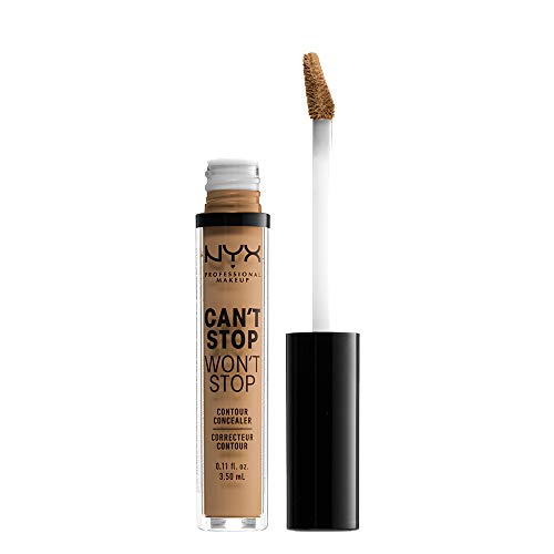 NYX PROFESSIONAL MAKEUP Corrector Contour Can't Stop Won't Stop, Cobertura Completa 24h Acabado Mate - Dorado - imagen 2