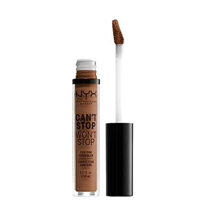 NYX PROFESSIONAL MAKEUP Corrector Contour Can't Stop Won't Stop, Cobertura Completa 24h Acabado Mate - Cappuccino - imagen 3