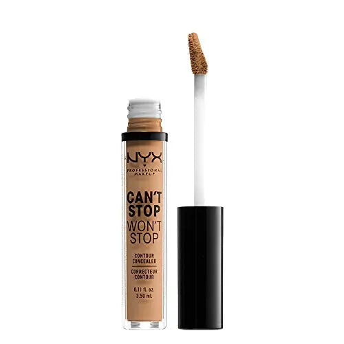NYX PROFESSIONAL MAKEUP Corrector Contour Can't Stop Won't Stop, Cobertura Completa 24h, Acabado Mate - Neutral Buff - imagen 2