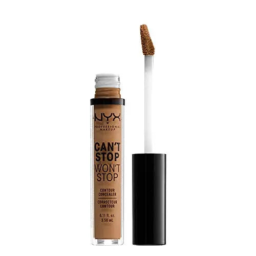 NYX PROFESSIONAL MAKEUP Corrector Contour Can't Stop Won't Stop, Cobertura Completa 24h, Acabado Mate - Miel Cálido - imagen 2