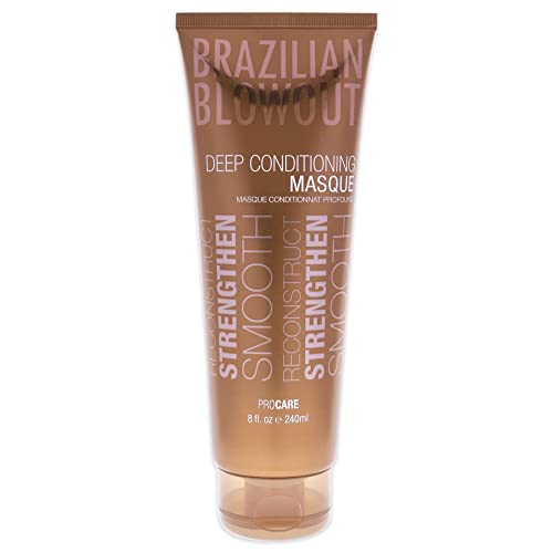 Mascarilla Hidratante Profunda Brazilian Blowout 8 fl oz para Cabello Seco y Frizzado - imagen 2