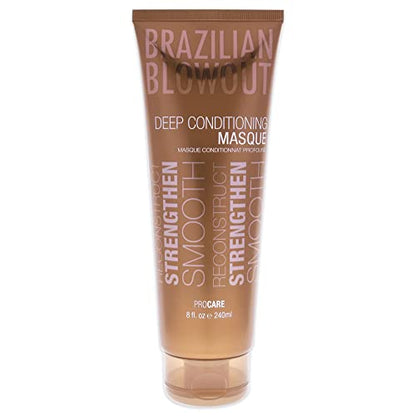 Mascarilla Hidratante Profunda Brazilian Blowout 8 fl oz para Cabello Seco y Frizzado - imagen 2