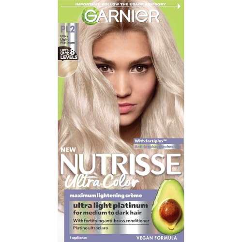 Garnier Nutrisse Ultra Color Tinte para Cabello, Coloración Permanente, PL2 Ultra Light Platinum (Mascarpone Crème), 1 Unidad, Vegan y Libre de - imagen 2