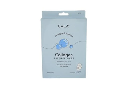 Mascarillas Faciales de Colágeno Cala, Paquete de 5 - Mascarillas Hidratantes Ultra Finas con Extracto de Árbol de Té y Hierbas, Ácido Hialurónico, - imagen 3