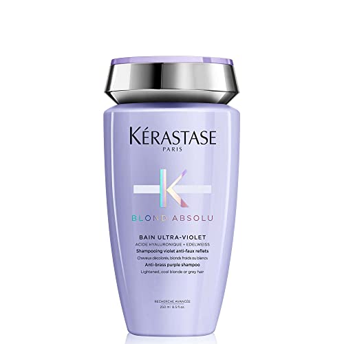KERASTASE Blond Absolu Bain Ultra-Violet Champú - Neutraliza Tonos Amarillentos, Con Pigmentos Azules y Violetas, Restaura Brillo y Suavidad - imagen 2