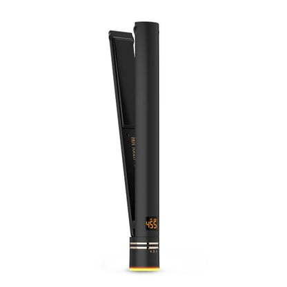 Plancha de Pelo HOT TOOLS Black Gold Ionic de 1 1/4 Pulgadas, Alisador para Cabello Lacio o Bordes Redondeados para Rizos y Ondas Brillantes, - imagen 4