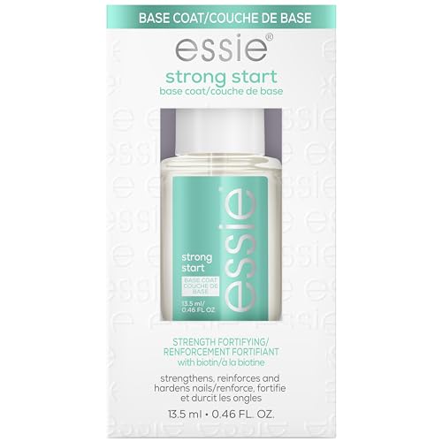 essie Cuidado de Uñas, Base Coat Vegan 8-Free Strong Start, esmalte de uñas fortalecedor, 0.46 fl oz - imagen 1