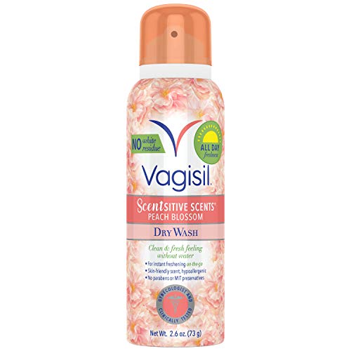 Vagisil Scentsitive Scents Desodorante en Spray para Mujeres, Prueba Ginecológica, Sin Parabenos, Flor de Durazno, 2.6 Onzas (Paquete de 1) - imagen 4