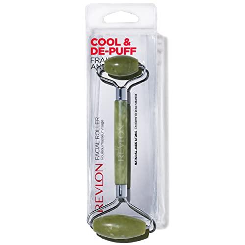 Rodillo Facial de Jade Revlon, Masajeador Facial de Doble Cara para Enfriar y Desinflamar, Jade, 1 Unidad - imagen 2