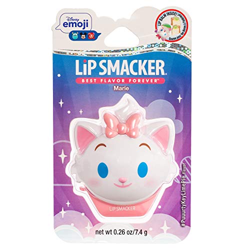Bálsamo Labial Lip Smacker Disney The Aristocats Marie Emoji Flip, Sabor Lima Key, Transparente, Para Niños - imagen 1