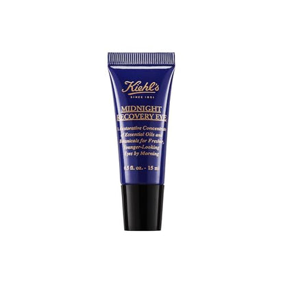 Crema para los ojos Kiehl's Midnight Recovery para ojeras y hinchazón, tratamiento nocturno, suaviza el área de los ojos, con extracto de escoba de - imagen 3