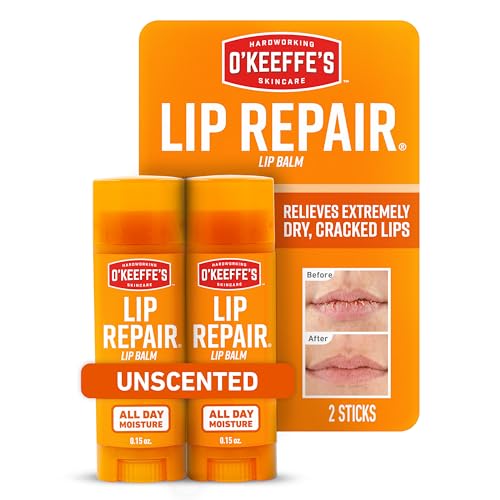 Bálsamo Labial O'Keeffe's Lip Repair Sin Fragancia para Labios Secos y Agrietados - Stick (Paquete Doble) - Hidratante para Labios Muy Secos - imagen 4
