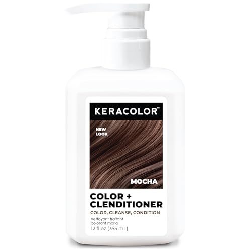 Keracolor Clenditioner MOCHA Tinte para Cabello - Acondicionador Deposito de Color Semipermanente, Libre de Crueldad, 12 fl oz (Paquete de 1) - imagen 1