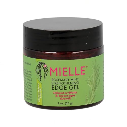 Mielle Organics Gel de Control de Bordes Romero & Menta - Gel para Cabello y Bordes de Fijación Fuerte para Mujeres y Hombres - Infundido con - imagen 1
