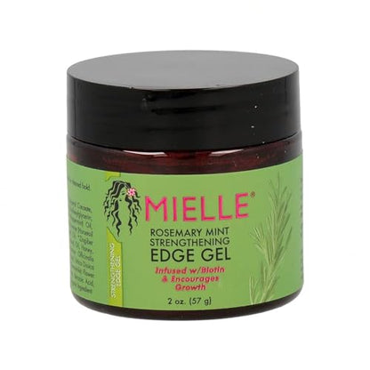 Mielle Organics Gel de Control de Bordes Romero & Menta - Gel para Cabello y Bordes de Fijación Fuerte para Mujeres y Hombres - Infundido con - imagen 2