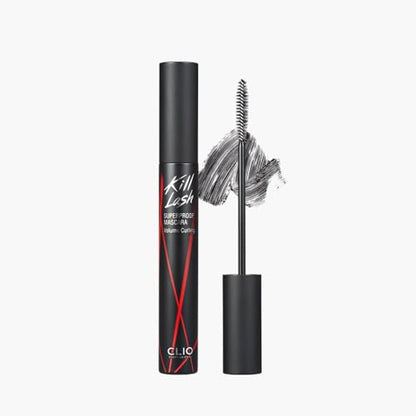 Máscara CLIO Kill Lash Superproof, Voluminizadora a Prueba de Agua con Cepillo Curvado, Larga Duración, Resistente a Manchas y Definición Limpia (002 - imagen 4