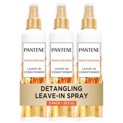 Spray Desenredante Pantene Pro-V Repair & Protect, Acondicionador Sin Enjuague, 8.5 Fl Oz, 3 Paquetes, Para Cabello Dañado, Enriquecido con - imagen 1