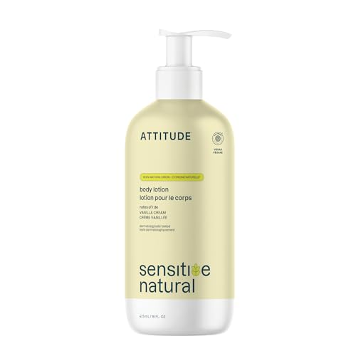 Loción Corporal ATTITUDE para Piel Sensible con Avena, EWG Verificada, Probada Dermatológicamente, Vegana, Aceite de Argán, 16 Fl Oz - imagen 1