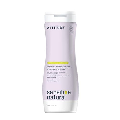 Champú ATTITUDE para cuero cabelludo seco y sensible, verificado por EWG, con avena calmante, para cabello fino, ingredientes de origen natural, - imagen 3