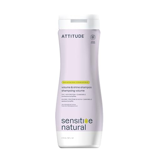 Champú ATTITUDE para cuero cabelludo seco y sensible, verificado por EWG, con avena calmante, para cabello fino, ingredientes de origen natural, - imagen 2