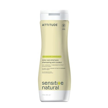 Champú ATTITUDE para cuero cabelludo seco y sensible, verificado por EWG, con avena calmante, protección del color, ingredientes de origen natural, - imagen 1