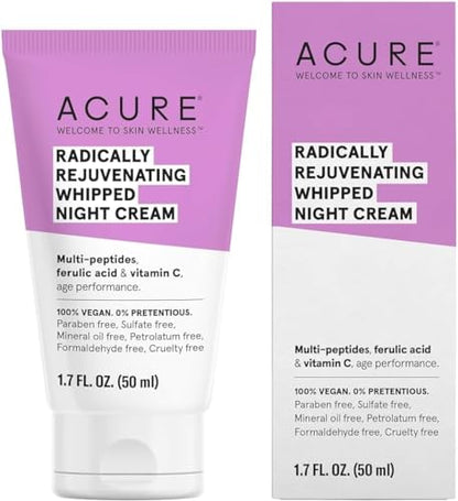 Crema Nocturna Batida Acure Radically Rejuvenating - Crema Facial Anti-Envejecimiento con Péptidos para Mujeres y Hombres, Hidratante y Renovadora - imagen 4