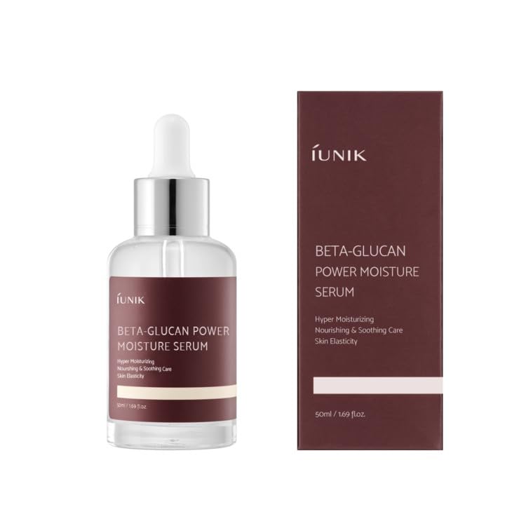 IUNIK Serum Hidratante Poder Beta-Glucano – Serum Vegano de Hidratación Profunda con Beta-Glucano y 7 Tipos de Péptidos para Piel Seca, Madura y - imagen 1