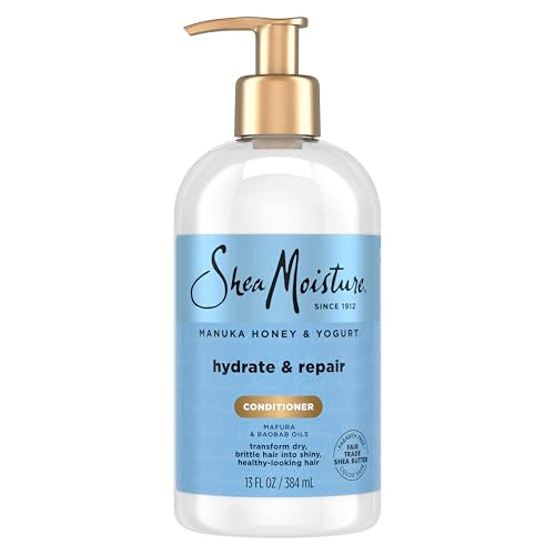 Acondicionador SheaMoisture Hidratante y Reparador con Miel de Manuka y Yogur para Cabello Dañado, 13 oz - imagen 2