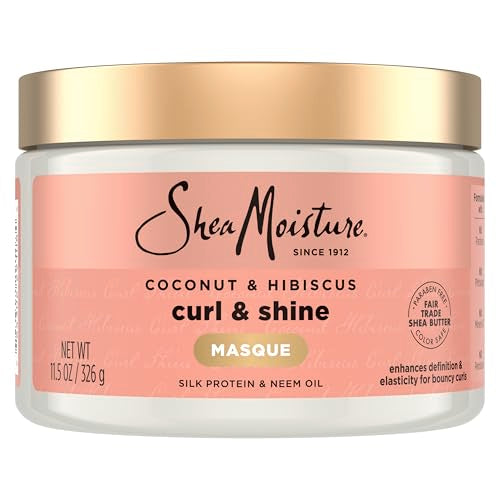 Mascarilla para el cabello SheaMoisture de Coco y Hibisco para rizos secos con Manteca de Karité, 11.5 oz - imagen 4