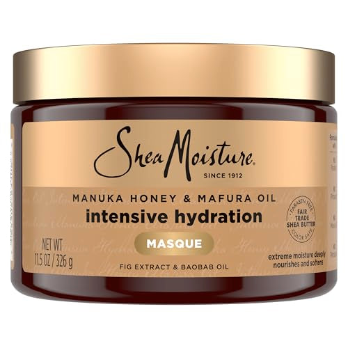 Mascarilla Capilar Hidratante Intensiva SheaMoisture con Miel de Manuka y Aceite de Mafura para Cabello Seco y Dañado, Tratamiento de 11.5 oz - imagen 2