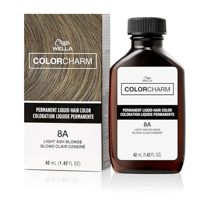 COLORCHARM Coloración Permanente Líquida para el Cabello | 8A Rubio Ceniza Claro | Cobertura de hasta 100% de Canas | 1.42 Fl Oz - imagen 3