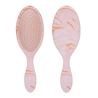 Cepillo Desenredante CALA Wet-N-Dry, Mármol Pastel Rosa, Cerdas Flexibles para Cabello Húmedo o Seco, Reduce Enredos y Quiebre, Suaviza el Frizz, - imagen 4