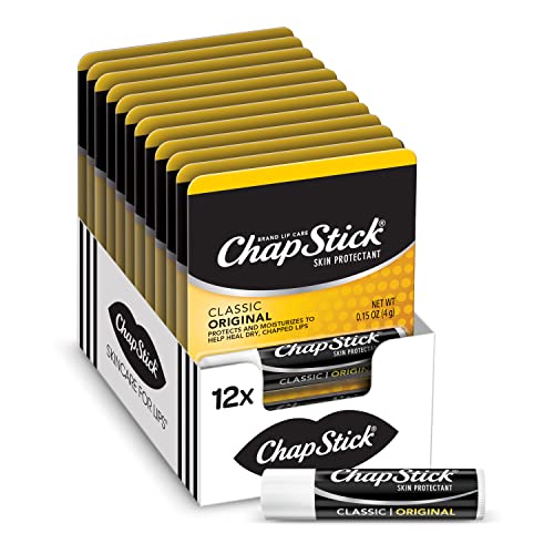 ChapStick Classic Original Bálsamo Labial, Cuidado de Labios - 0.15 Oz (Paquete de 12) - imagen 2
