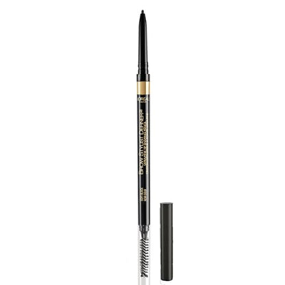 Lápiz de Cejas L'Oreal Paris Makeup Definidor Waterproof, Ultra-Fino, Rellena Áreas Escasas, Negro Suave, 0.003 Onzas (Paquete de 1) - imagen 2
