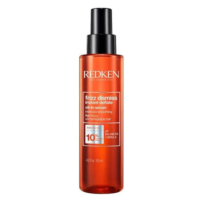 Redken Frizz Dismiss Aceite en Suero Instantáneo Deflate para Cabello Frizado - Mejora la Suavidad y Brillo con Aceite de Babasú, Libre de Sulfatos - imagen 2
