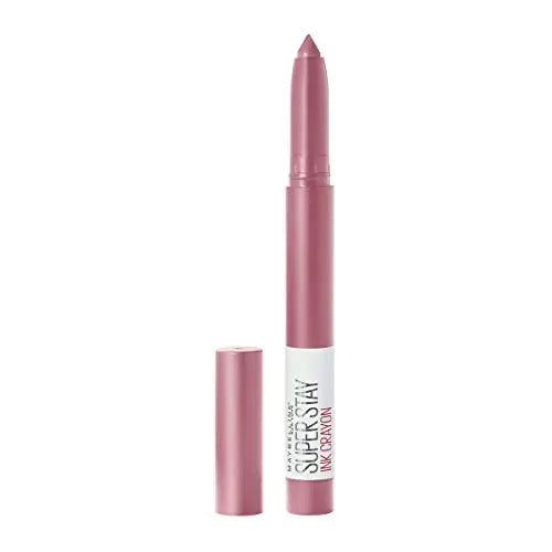 Maybelline Super Stay Ink Crayon Labial, Lápiz Mate de Precisión con Sacapuntas, Larga Duración Hasta 8 Horas, Seek Adventure, Rosa Cálido, 1 Unidad - imagen 1