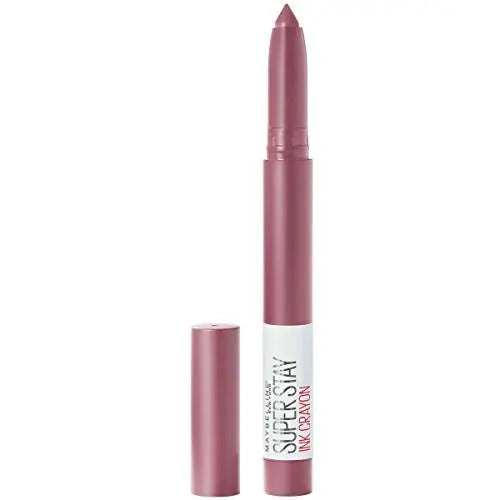Maybelline Super Stay Ink Crayon Labial, Lápiz Labial Mate con Punta Precisa y Sacapuntas, Larga Duración Hasta 8 Horas, Color Beige Púrpura, 1 Unidad - imagen 1
