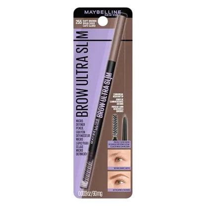Lápiz de Cejas Ultra Delgado Maybelline Express Brow, Maquillaje para Cejas con Punta Precisa y Cepillo, Marrón Suave, 1 Unidad (El Empaque Puede - imagen 3