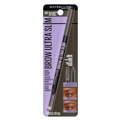 Maybelline Express Brow Ultra Slim Lápiz de Cejas, con Punta de Precisión y Cepillo, Cejas Definidas, Marrón Negro, 1 Unidad (El Empaque Puede Variar) - imagen 4