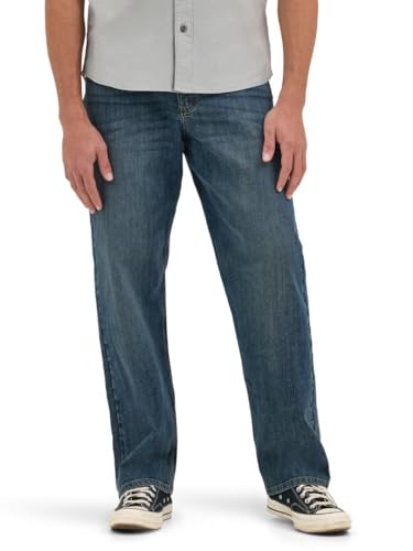 Jean Wrangler Free-to-Stretch de Corte Relajado en Color Marino - imagen 3