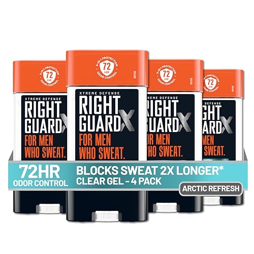 Desodorante Antitranspirante en Gel Right Guard Xtreme Defense, Aroma Refrescante Ártico - Control de Olores de 72 Horas, Gel Invisible para Hombre, - imagen 3