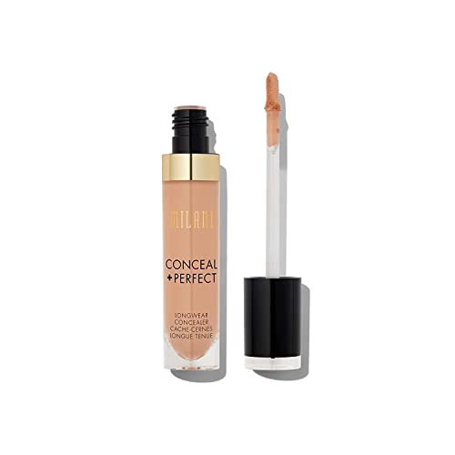 Corrector Líquido Milani Conceal + Perfect de Larga Duración - Beige Puro (0.17 Fl. Oz.) Vegano y Libre de Crueldad - Cubre Ojeras, Imperfecciones y - imagen 3