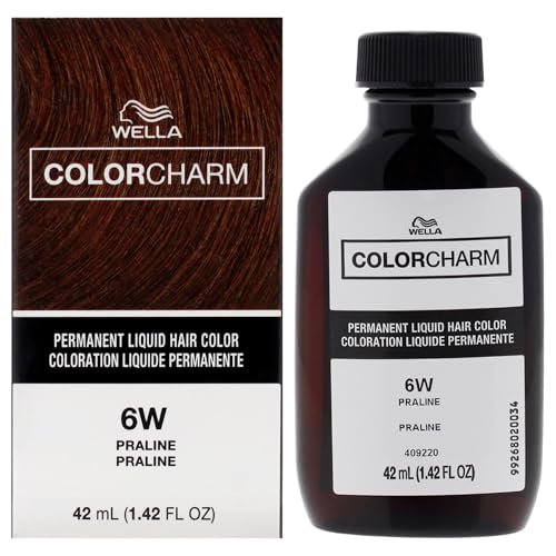 COLORCHARM Coloración Permanente Líquida para Cabello | 6W Praliné | Cobertura de Hasta 100% de Canas | 1.42 Fl Oz - imagen 1