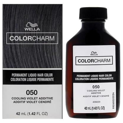 COLORCHARM Coloración Permanente Líquida para Cabello | 050 Aditivo Violeta Frío | Cobertura de hasta 100% de Canas | 1.42 Fl Oz - imagen 1